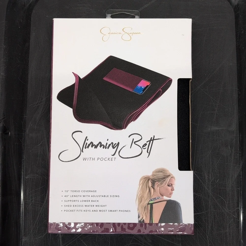 NEW Jessica Simpson Slimming Belt with Pocket 10" Torso Coverage 40" Length - Picture 3 of 6